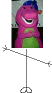 Mr Barney The Dinosaur Head