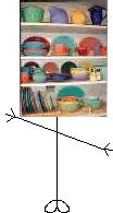 Mr Shelves Of Fiestaware Head
