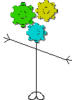 Mr Colourful Gears Head