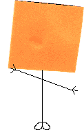 Mr Orange Square Head