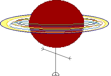 Mr Saturn Rings Head
